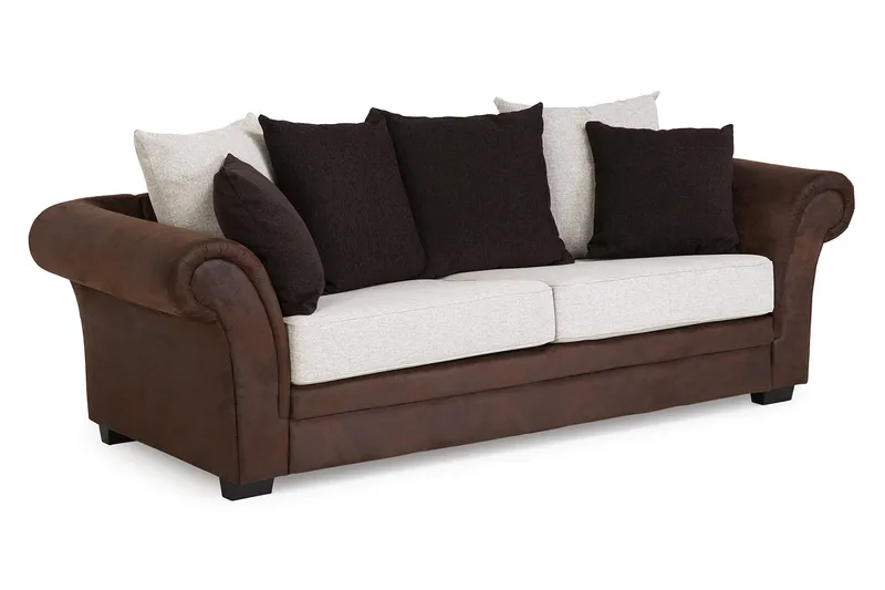 Toronto Soffgrupp 2-Sits+3-Sits+Fåtölj - Brun/Beige - Möbler - Soffa - Soffgrupp - Soffgrupp 3 2 1