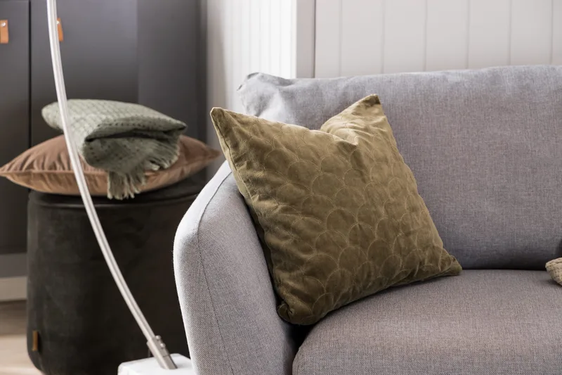 Trend Soffgrupp 3-sits + 2-sits Tygsoffa - Ljusgrå - Möbler - Soffa - Soffgrupp