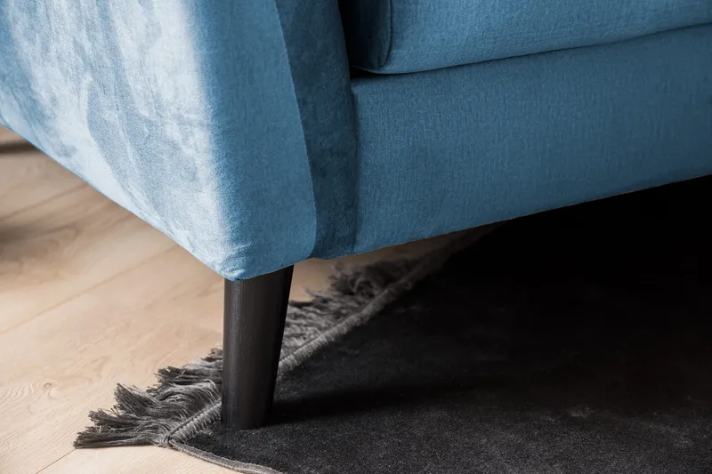 Trend Soffgrupp 3-sits + 2-sits Sammetssoffa - Blå - Möbler - Soffa - Soffgrupp