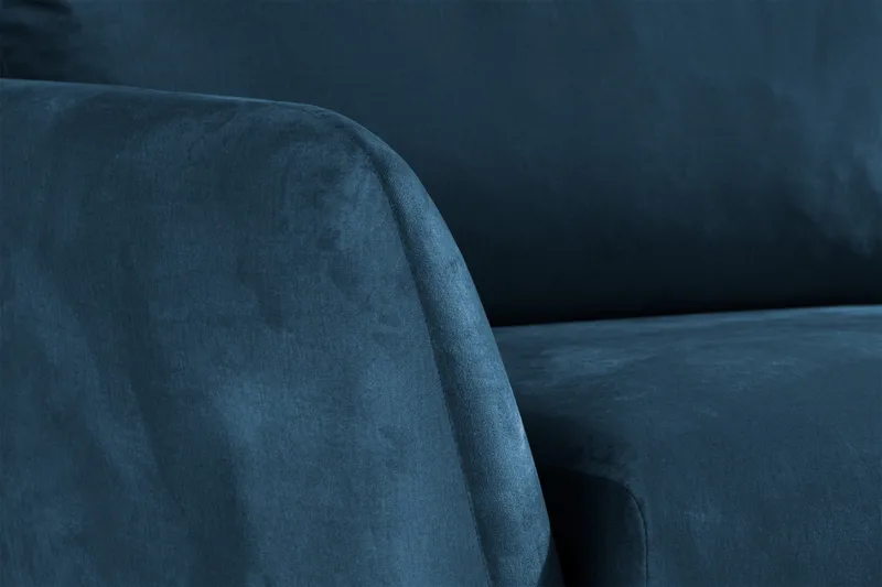 Trend Soffgrupp 3-sits + 2-sits Sammetssoffa - Blå - Möbler - Soffa - Soffgrupp