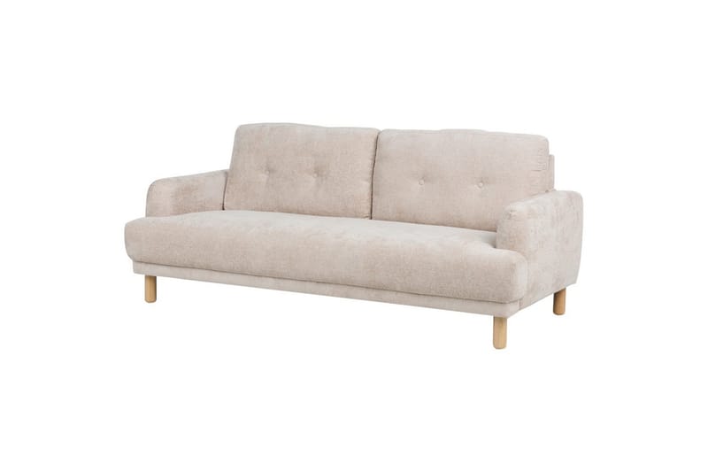 Soffgrupp Tuve Beige/ljust trä, Bouclé - Beige/ljust trä, Bouclé - Möbler - Soffa - Soffgrupp