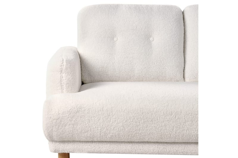 Soffgrupp Tuve Vit/ljust trä, Bouclé - Vit/ljust trä, Bouclé - Möbler - Soffa - Soffgrupp