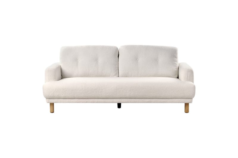 Soffgrupp Tuve Vit/ljust trä, Bouclé - Vit/ljust trä, Bouclé - Möbler - Soffa - Soffgrupp
