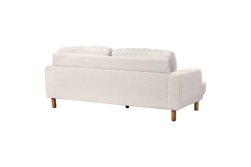 Soffgrupp Tuve Vit/ljust trä, Bouclé - Vit/ljust trä, Bouclé - Möbler - Soffa - Soffgrupp