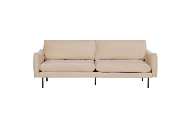 Soffgrupp Vinterbro Beige/svart, Sammet - Beige/svart, Sammet - Möbler - Soffa - Soffgrupp