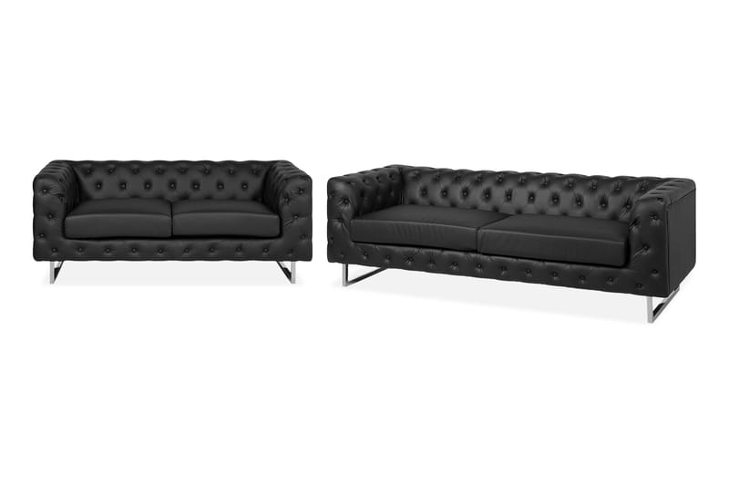 Vissland Soffgrupp 2-Sits+3-Sits - Silver - Möbler - Soffa - Soffgrupp