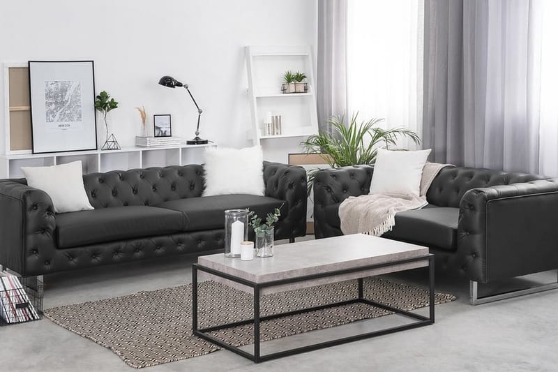 Vissland Soffgrupp 2-Sits+3-Sits - Silver - Möbler - Soffa - Soffgrupp