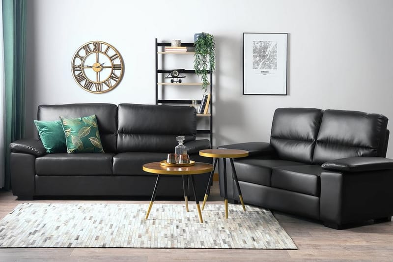 Vogar Soffgrupp 2-Sits+3-Sits - Svart - Möbler - Soffa - Soffgrupp