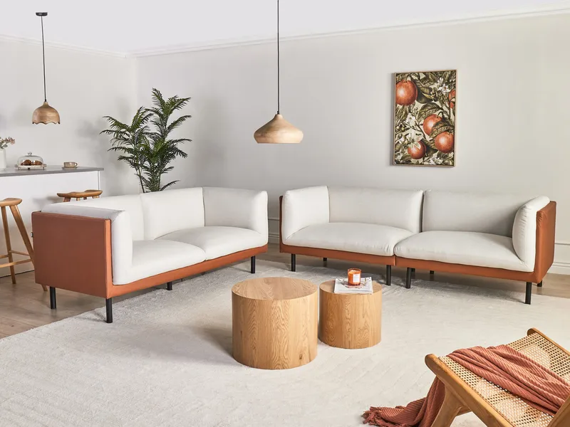 Soffgrupp Vorgod Tyg - Off-White - Möbler - Soffa - Soffgrupp