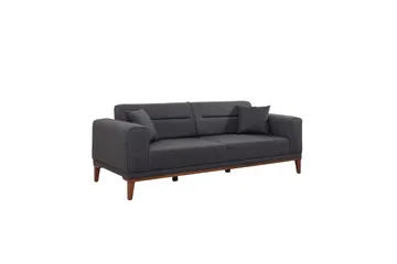 Wyong Soffgrupp 3-sits Soffa + Fåtölj - Antracit - Möbler - Soffa - Soffgrupp