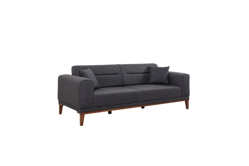 Wyong Soffgrupp 3-sits Soffa + Fåtölj - Antracit - Möbler - Soffa - Soffgrupp
