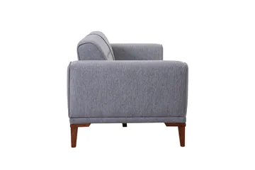 Wyong Soffgrupp 3-sits Soffa + Fåtölj - Grå - Möbler - Soffa - Soffgrupp
