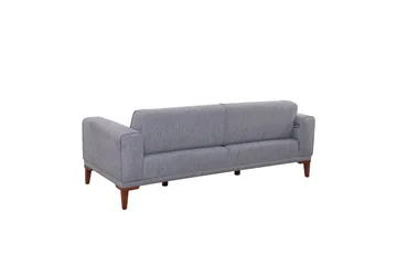 Wyong Soffgrupp 3-sits Soffa + Fåtölj - Grå - Möbler - Soffa - Soffgrupp