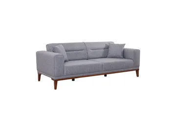 Wyong Soffgrupp 3-sits Soffa + Fåtölj - Grå - Möbler - Soffa - Soffgrupp