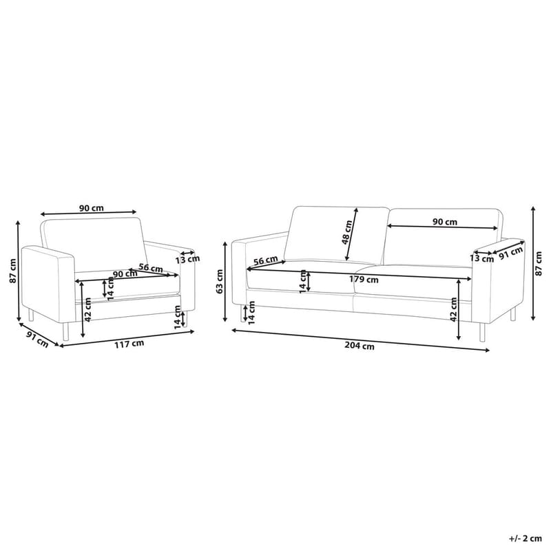 Soffset Savalen - Vit, Svart - Möbler - Soffa - Soffgrupp