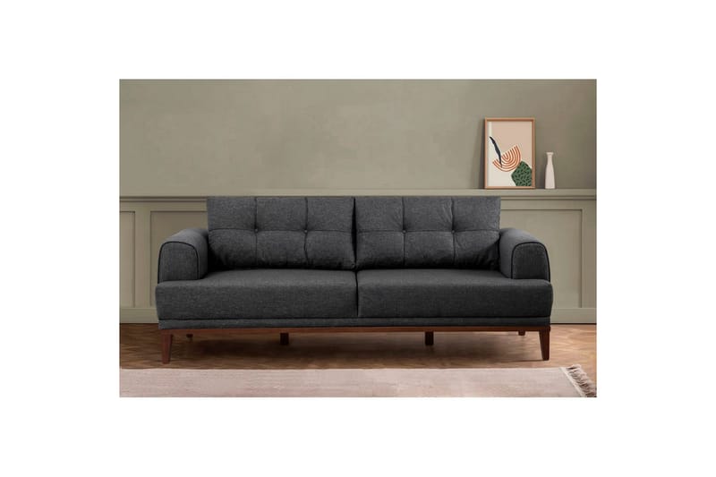Soffset Valsot Antracit / Valnöt - Antracit / Valnöt - Möbler - Soffa - Soffgrupp