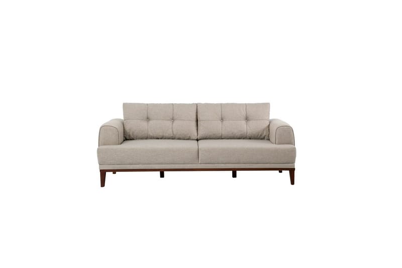 Soffset Valsot Gräddfärgad / Valnöt - Gräddfärgad / Valnöt - Möbler - Soffa - Soffgrupp