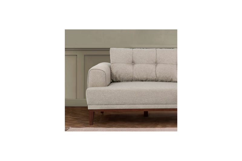 Soffset Valsot Gräddfärgad / Valnöt - Gräddfärgad / Valnöt - Möbler - Soffa - Soffgrupp