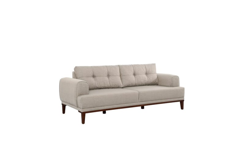 Soffset Valsot Gräddfärgad / Valnöt - Gräddfärgad / Valnöt - Möbler - Soffa - Soffgrupp