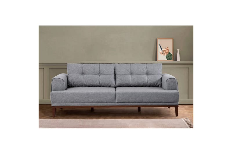 Soffset Valsot Grå / Valnöt - Grå / Valnöt - Möbler - Soffa - Soffgrupp