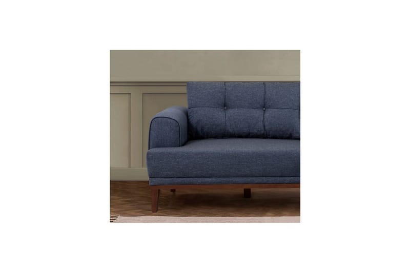 Soffset Valsot Mörkblå / Valnöt - Mörkblå / Valnöt - Möbler - Soffa - Soffgrupp