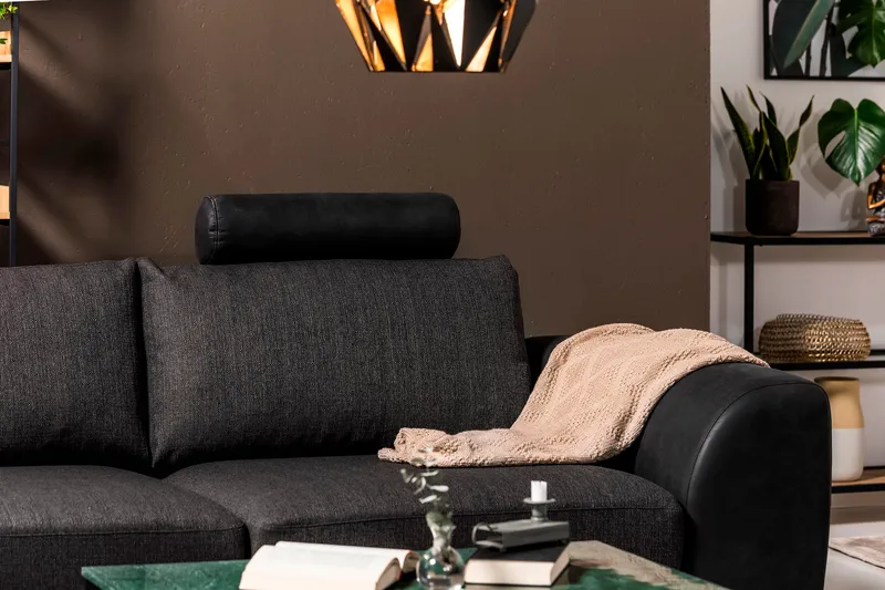 Cuba Nackstöd - Svart/Grå - Möbler - Soffa - Sofftillbehör