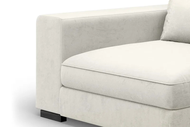 Dubai Armstöd Vänster Sammet - Vit - Möbler - Soffa - Sofftillbehör