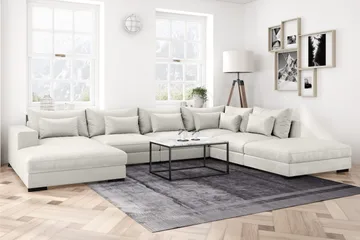 Dubai Armstöd Vänster Sammet - Vit - Möbler - Soffa - Sofftillbehör