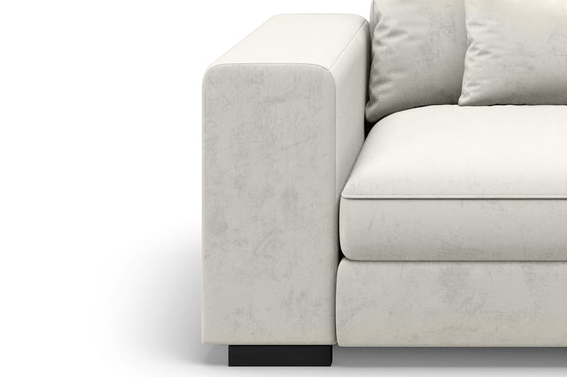 Dubai Armstöd Vänster Sammet - Vit - Möbler - Soffa - Sofftillbehör