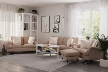 Howard Classic Armstödsskydd 2-pack - Mörkbeige - Möbler - Soffa - Sofftillbehör - Armstöd soffa