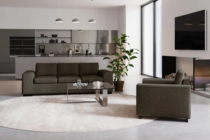 Link/Connect Nackstöd Rund - Brun - Möbler - Soffa - Sofftillbehör