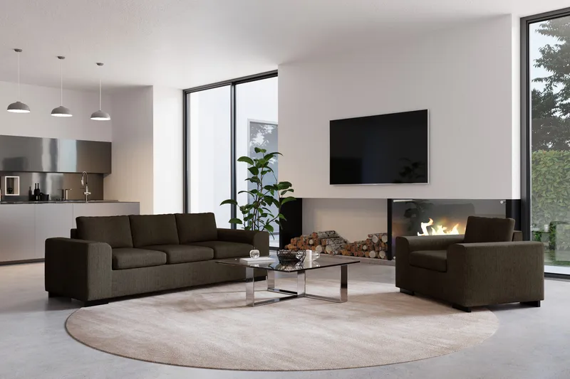 Link/Connect Nackstöd Rund - Brun - Möbler - Soffa - Sofftillbehör