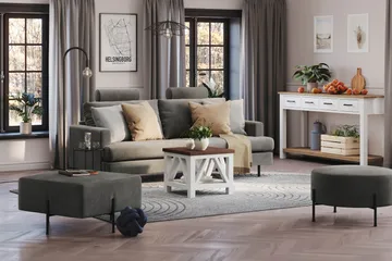 Menard Compact Nackkudde Soffa 51 cm - Grå - Möbler - Soffa - Sofftillbehör