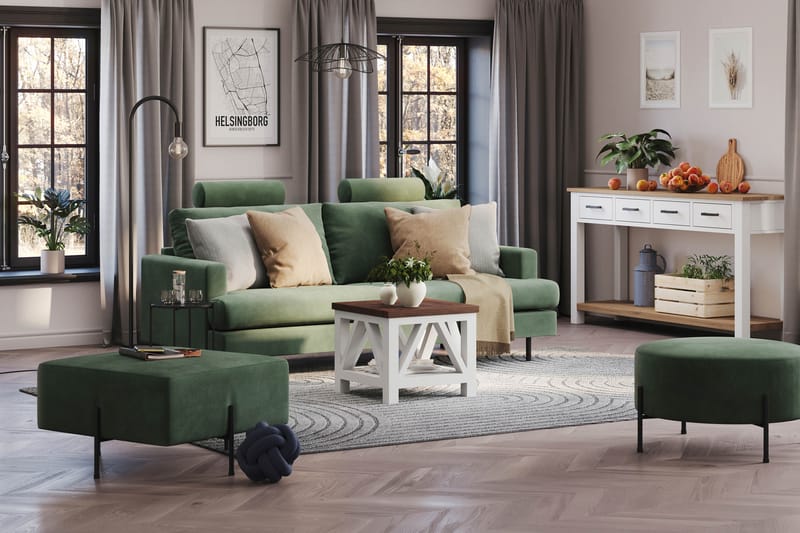 Menard Compact Nackkudde Soffa 51 cm - Grön - Möbler - Soffa - Sofftillbehör