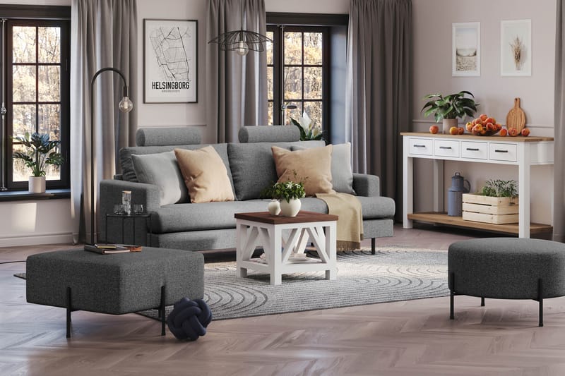 Menard Compact Nackkudde Soffa 51 cm - Mörkgrå - Möbler - Soffa - Sofftillbehör