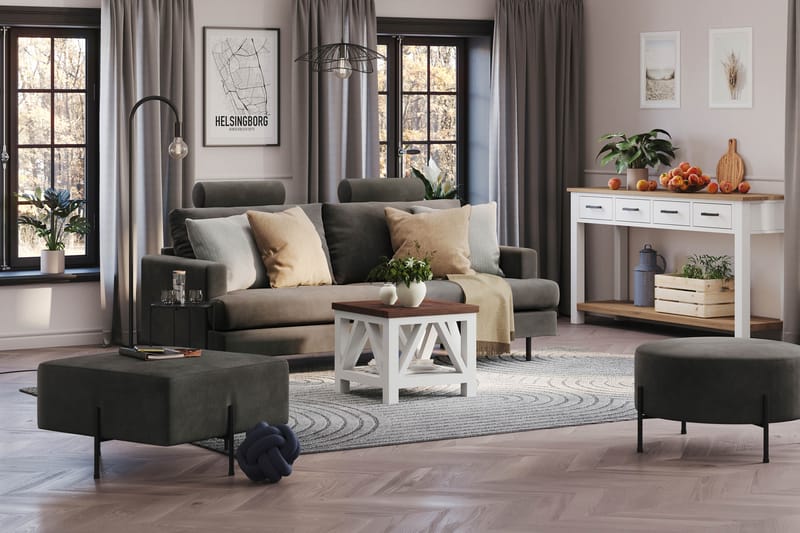 Menard Compact Nackkudde Soffa 51 cm - Mörkgrå - Möbler - Soffa - Sofftillbehör