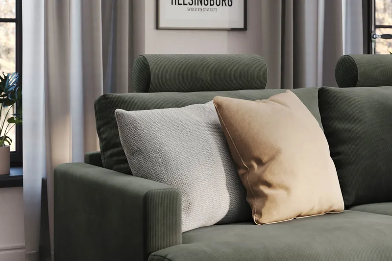 Menard Compact Nackkudde Soffa 51 cm - Mörkgrön - Möbler - Soffa - Sofftillbehör