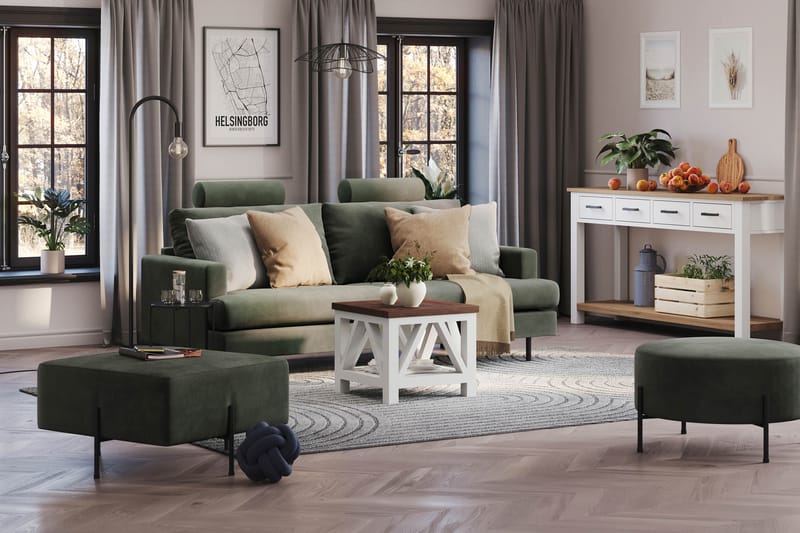 Menard Compact Nackkudde Soffa 51 cm - Mörkgrön - Möbler - Soffa - Sofftillbehör