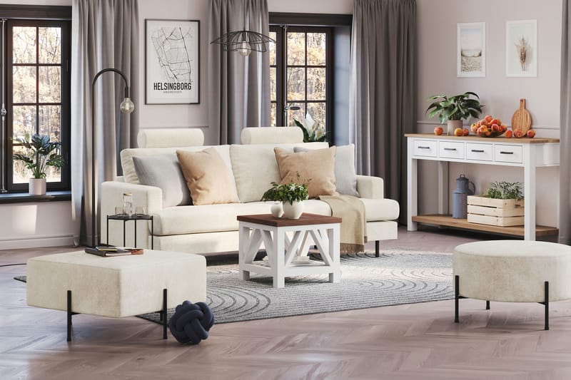 Menard Compact Nackkudde Soffa 51 cm - Vit - Möbler - Soffa - Sofftillbehör