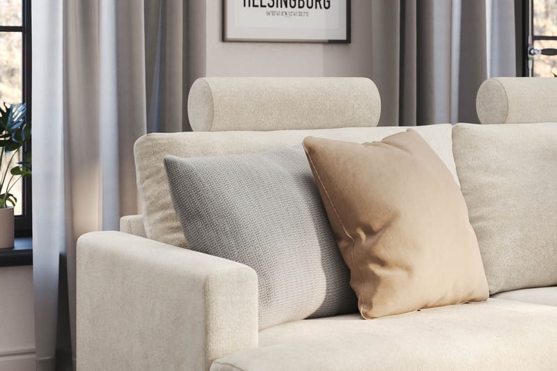 Menard Compact Nackkudde Soffa 51 cm - Vit - Möbler - Soffa - Sofftillbehör