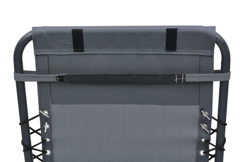 Nackstöd till Solstol grå 40x7,5x15 cm textilene - Grå - Utemöbler - Loungemöbler - Loungestol utomhus