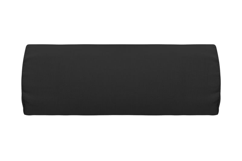 Nackstöd till Solstol svart 40x7,5x15 cm textilene - Svart - Utemöbler - Loungemöbler - Loungestol utomhus