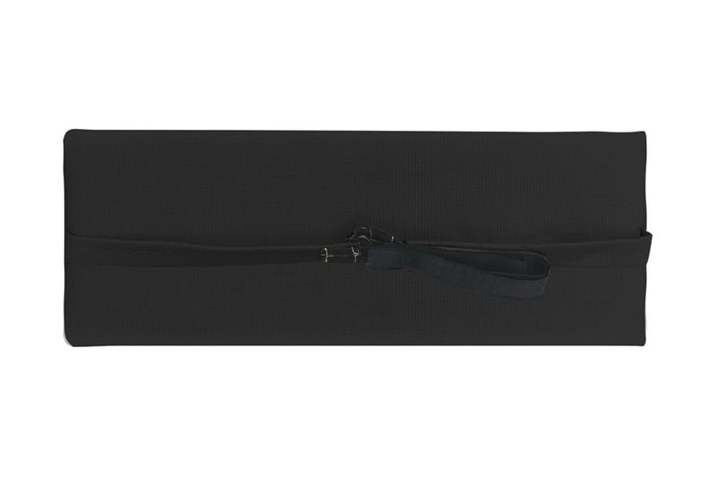 Nackstöd till Solstol svart 40x7,5x15 cm textilene - Svart - Utemöbler - Loungemöbler - Loungestol utomhus