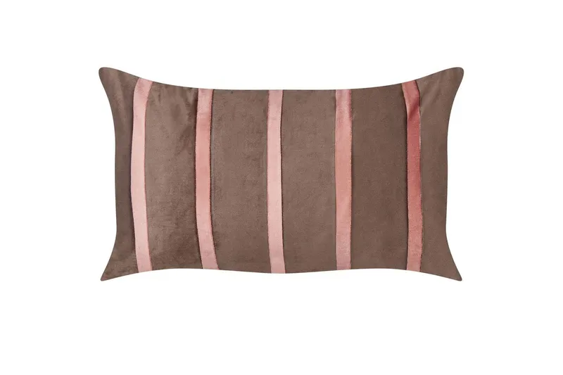 Prydnadskuddar Crodyline set om 2 Brun/Rosa - Brun/Rosa - Textil & mattor - Filtar, kuddar & plädar - Prydnadskudde & kuddfodral