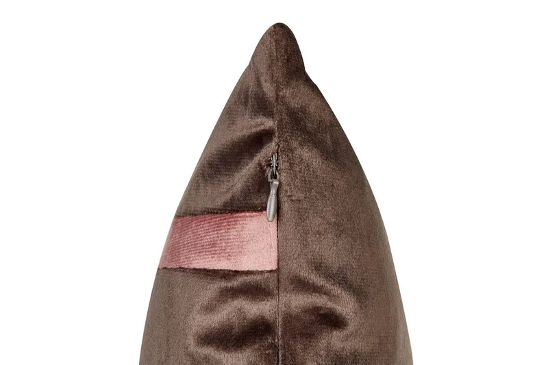 Prydnadskuddar Crodyline set om 2 Brun/Rosa - Brun/Rosa - Textil & mattor - Filtar, kuddar & plädar - Prydnadskudde & kuddfodral