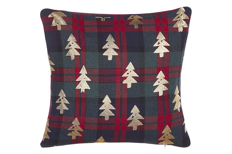 Prydnadskuddar Cupid set om 2 Grönt/rött/guld, Polyester - Grönt/rött/guld, Polyester - Möbler - Soffa - Sofftillbehör - Rengöring soffa