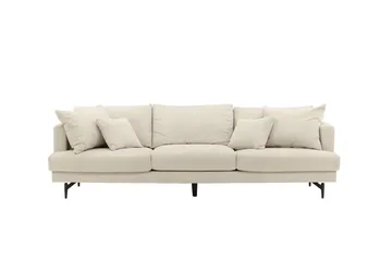 Sofia 3-sits Soffa 260 cm i Manchester - Beige - Möbler - Soffa - 3 sits soffa