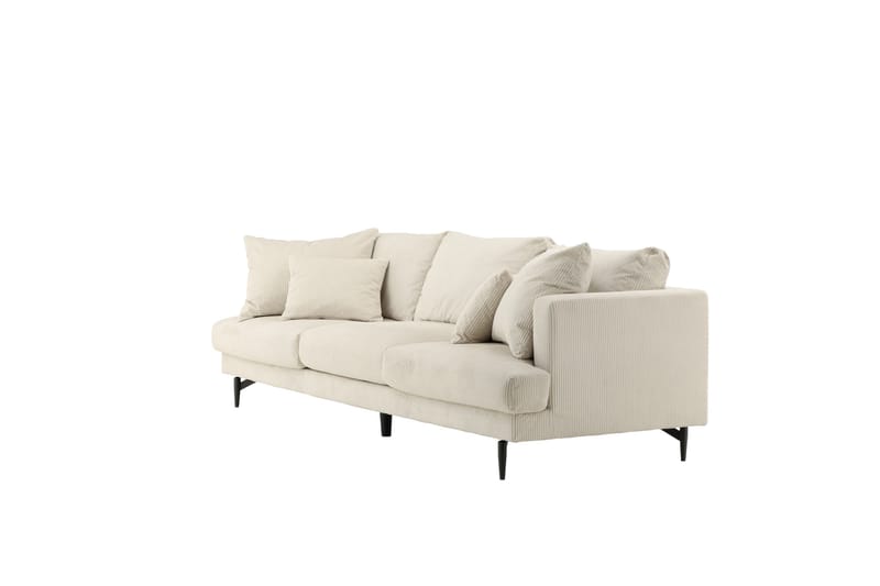 Sofia 3-sits Soffa 260 cm i Manchester - Beige - Möbler - Soffa - 3 sits soffa