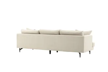 Sofia 3-sits Soffa 260 cm i Manchester - Beige - Möbler - Soffa - 3 sits soffa