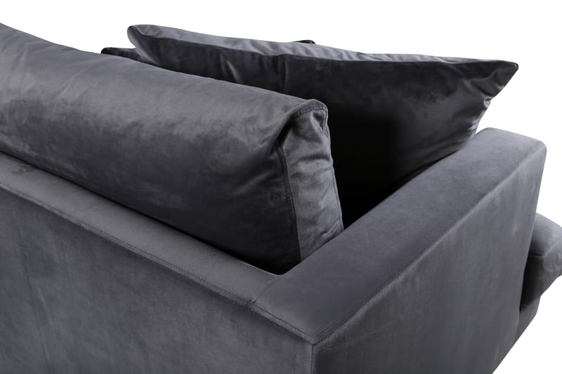 Sofia 3-sits Soffa 260 cm i Sammet - Grå - Möbler - Soffa - Sammetssoffa
